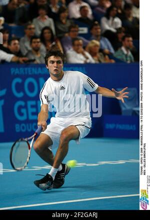 TENNIS - GEÖFFNET 13 2009 - MARSEILLE (FRA) - 14 BIS 22/02/2009 - FOTO : ANNE GUARDIOLA / DPPI MEN - GILLES SIMON (FRA) Stockfoto