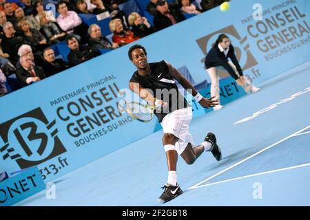 TENNIS - GEÖFFNET 13 DE MARSEILLE 2010 - MARSEILLE (FRA) - 19/02/2010 - FOTO : ANNE GUARDIOLA / DPPIGAEL MONFILS (FRA) Stockfoto