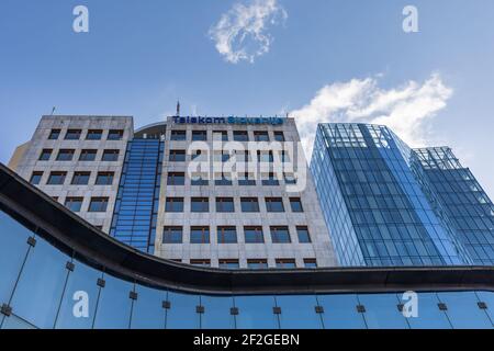 Die slowenische Telekom Slovenije Hauptsitz, Ljubljana, Slowenien Stockfoto