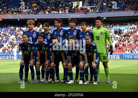 Das Team von Japan während der FIFA Frauen-Weltmeisterschaft Frankreich 2019, Gruppe D Fußballspiel zwischen Argentinien und Japan am 10. Juni 2019 im Parc des Princes Stadion in Paris, Frankreich - Foto Melanie Laurent / A2M Sport Consulting / DPPI Stockfoto