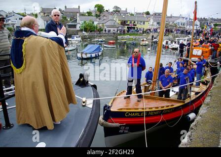 Blessing ehemaliger Rettungsboot, 'Charles Henry Ashley' Cemaes, Anglesey, Nordwales Stockfoto