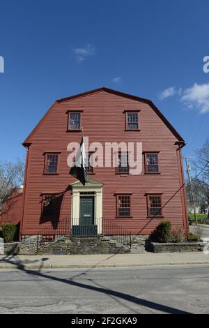 White Horse Tavern wurde 1673 erbaut und ist das älteste kontinuierlich laufende Tarvern der Nation in Newport, Rhode Island RI, USA. Stockfoto