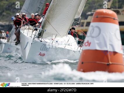 SEGELN - AUDI SYDNEY HAFENREGATTA 2006 - SYDNEY (AUS) - 04 > 05/03/2006 - ANDREA FRANCOLINI / DPPI WEDGETAIL Stockfoto