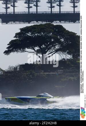 MOTORBOOT - SUPERBOAT GRAND PRIX 2008 - SYDNEY (AUS) - 09/03/2008 - FOTO : ANDREA FRANCOLINI / DPPI SCHLAGSTAHL - DRITTER IN DER GESAMTWERTUNG Stockfoto