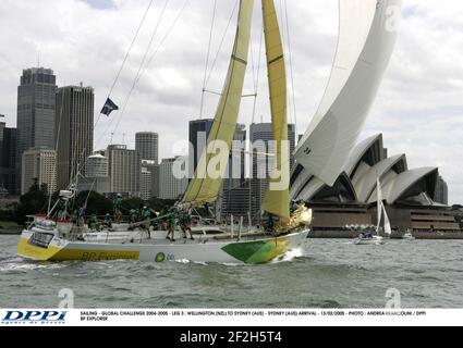 SEGELN - GLOBALE HERAUSFORDERUNG 2004-2005 - ETAPPE 3 : WELLINGTON (NZL) NACH SYDNEY (AUS) - SYDNEY (AUS) ANKUNFT - 13/02/2005 - FOTO : ANDREA FRANCOLINI / DPPI BP EXPLORER Stockfoto