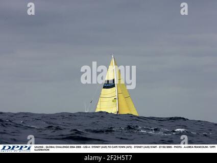 SEGELN - GLOBALE HERAUSFORDERUNG 2004-2005 - ETAPPE 4 : SYDNEY (AUS) NACH KAPSTADT (AFS) - SYDNEY (AUS) START - 27/02/2005 - FOTO : ANDREA FRANCOLINI / DPPI ILLUSTRATION Stockfoto