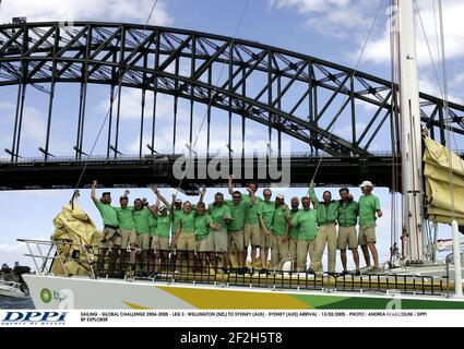 SEGELN - GLOBALE HERAUSFORDERUNG 2004-2005 - ETAPPE 3 : WELLINGTON (NZL) NACH SYDNEY (AUS) - SYDNEY (AUS) ANKUNFT - 13/02/2005 - FOTO : ANDREA FRANCOLINI / DPPI BP EXPLORER Stockfoto