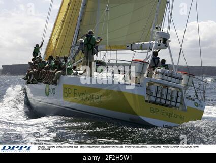 SEGELN - GLOBALE HERAUSFORDERUNG 2004-2005 - ETAPPE 3 : WELLINGTON (NZL) NACH SYDNEY (AUS) - SYDNEY (AUS) ANKUNFT - 13/02/2005 - FOTO : ANDREA FRANCOLINI / DPPI BP EXPLORER Stockfoto