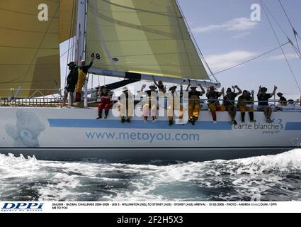 SEGELN - GLOBALE HERAUSFORDERUNG 2004-2005 - ETAPPE 3 : WELLINGTON (NZL) NACH SYDNEY (AUS) - SYDNEY (AUS) ANKUNFT - 13/02/2005 - FOTO : ANDREA FRANCOLINI / DPPI ME TO YOU Stockfoto