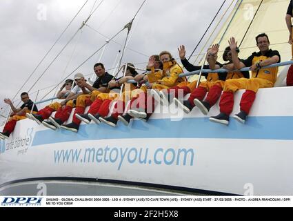 SEGELN - GLOBALE HERAUSFORDERUNG 2004-2005 - ETAPPE 4 : SYDNEY (AUS) NACH KAPSTADT (AFS) - SYDNEY (AUS) START - 27/02/2005 - FOTO : ANDREA FRANCOLINI / DPPI ICH FÜR EUCH CREW Stockfoto