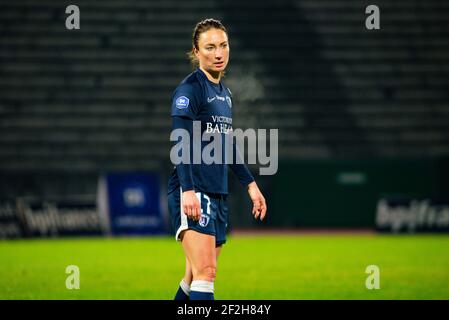 Gaetane Thiney vom FC Paris reagiert während der französischen Frauenmeisterschaft D1 Arkema Fußballspiel zwischen dem FC Paris und Olympique Lyonnais am 22. Januar 2021 im Robert Bobin Stadion in Bondoufle, Frankreich - Foto Melanie Laurent / A2M Sport Consulting / DPPI Stockfoto