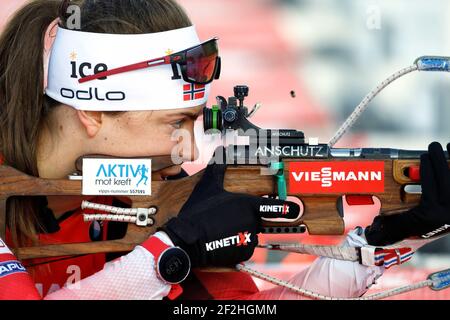 ECKHOFF Tiril (NOR) während des BMW IBU World Cup Biathlon, Frauen 10 km Verfolgung, am 21. Dezember 2019 in Le Grand Bornand, Frankreich - Foto Bruno Fouillat / DPPI Stockfoto