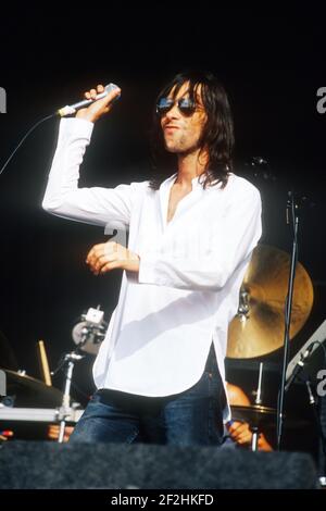 Primal Scream spielen an der Reading Festival 2003, Reading, England, Vereinigtes Königreich. Stockfoto