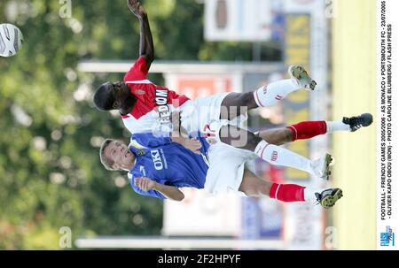 FUSSBALL - FREUNDSCHAFTSSPIELE 2005/2006 - AS MONACO V PORTSMOUTH FC - 23/07/2005 - OLIVIER KAPO OBOU (MO) - FOTO CAROLINE BLUMBERG / FLASH-TASTE Stockfoto