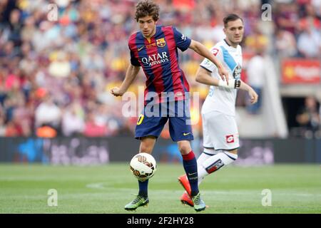 Sergi Roberto aus Barcelona während des Fußballspiels der Spanischen Liga zwischen dem FC Barcelona und Deportivo am 23. Mai 2014 im Camp Nou Stadion in Barcelona, Spanien. Foto Bagu Blanco / DPPI Stockfoto