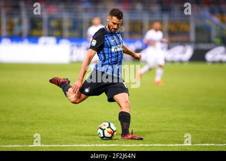 Antonio Candreva von Inter Mailand während der italienischen Meisterschaft Serie EIN Fußballspiel zwischen FC Internazionale und UC Sampdoria am 24. Oktober 2017 im Giuseppe Meazza Stadion in Mailand, Italien - Foto Morgese - Rossini / DPPI Stockfoto