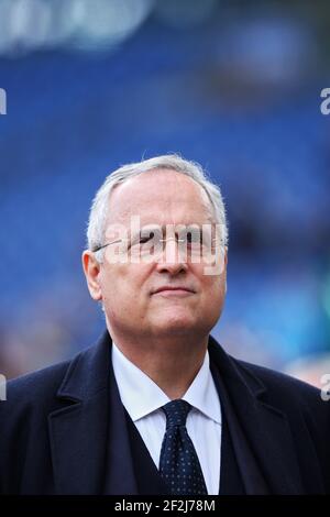 Lazio Vorsitzender Claudio Lotito vor der italienischen Meisterschaft Serie EIN Fußballspiel zwischen SS Lazio und Spal 2013 am 02. Februar 2020 im Stadio Olimpico in Rom, Italien - Foto Federico Proietti / DPPI Stockfoto