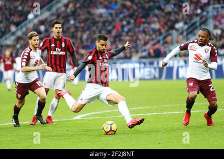 Suso von Mailand während der italienischen Meisterschaft Serie A Fußballspiel zwischen AC Mailand und Turin FC am 26. November 2017 bei Giuseppe Meazza in Mailand, Italien - Foto Morgese - Rossini / DPPI Stockfoto