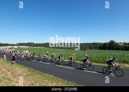 RADFAHREN - TOUR DE FRANCE 2012 - ETAPPE 15 - Samatan > Pau (160km) - 16/07/2012 - FOTO MANUEL BLONDAU / DPPI - Abbildung Peloton Stockfoto