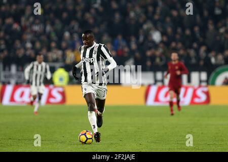 Juventus' Mittelfeldspieler aus Frankreich Blaise Matuidi während der italienischen Meisterschaft Serie A Fußballspiel zwischen Juventus und AS Roma am 23. Dezember 2017 im Allianz Stadion in Turin, Italien - Foto Morgese - Rossini / DPPI Stockfoto