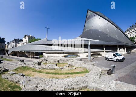 Kirche der Heiligen Johanna von Arc in Rouen, Rouen, Frankreich Stockfoto