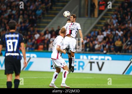 Darijo Srna (Cagliari) während der italienischen Serie A Fußballspiel Inter Mailand gegen Cagliari am 29. September 2018 im San Siro Stadion in Mailand, Italien, Foto Rossini - Morgese / DPPI Stockfoto