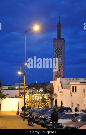 Moschee von Sidi Bou Abib, Grand Socco, Tanger, Marokko, Nordafrika Stockfoto