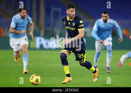 Mattia Sprocati von Parma in Aktion während der italienischen Cup, Runde von 16 Fußballspiel zwischen SS Lazio und Parma Calcio am 21. Januar 2021 im Stadio Olimpico in Rom, Italien - Foto Federico Proietti / DPPI Stockfoto