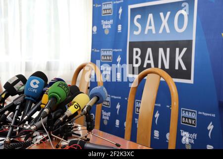 Radfahren - UCI World Tour - Tour de France 2013 - Tag Ab 2 - Avignon - 15/07/2013 - Foto MANUEL BLONDAU / DPPI - Pressekonferenz Team Saxo-Tinkoff Stockfoto