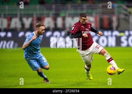 Rade Krunic von AC Mailand während der italienischen Meisterschaft Serie EIN Fußballspiel zwischen AC Mailand und SS Lazio am 3. November 2019 im San Siro Stadion in Mailand, Italien - Foto Morgese - Rossini / DPPI Stockfoto