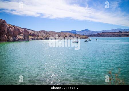 Einen majestätischen Blick auf Balanced Rock Cove Stockfoto