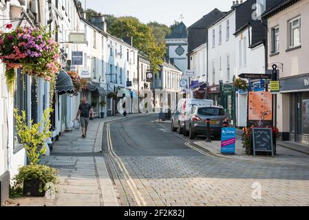 Brook Street, Tavistock, Devon, Großbritannien Stockfoto