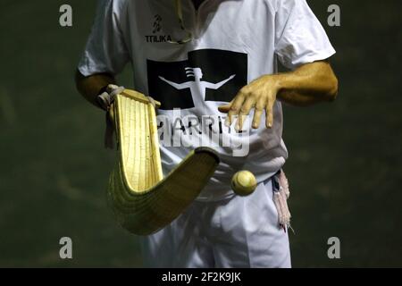 Cesta punta - Jai Alai - Weltmeisterschaft 2013 - Biarritz - Frankreich - Finale 1/2 - 26/08/2013 - Foto Manuel Blondau / AOP-PRESS / DPPI - Illustration Stockfoto