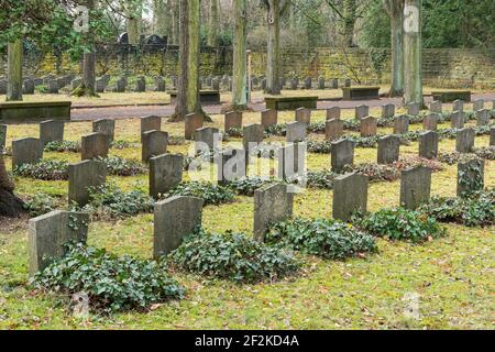 Berlin, jüdischer Friedhof Berlin Weissensee, Ehrenfeld für die im Ersten Weltkrieg verstorbenen jüdischen Soldaten Stockfoto