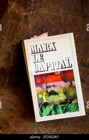 Cover von Le Capital, Buch geschrieben von Karl Marx, Frankreich Stockfoto