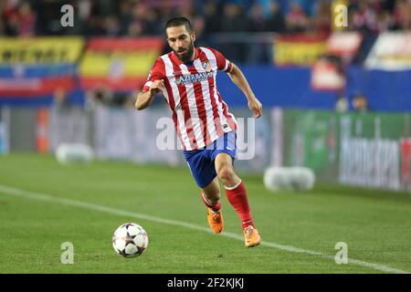 Fußball - UEFA Champions League 2013/2014 - Finale 1/8 - 2nd Leg - Atletico Madrid gegen Mailand ac am 11. März 2014 in Madrid , Spanien - Foto Manuel Blondau / AOP PRESS / DPPI - Arda Turan von Atletico de Madrid Stockfoto