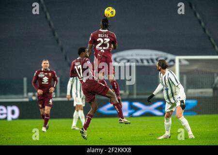 Soualiho Meite des FC Turin während der italienischen Meisterschaft Serie EIN Fußballspiel zwischen Juventus und Turin am 5. Dezember 2020 im Allianz Stadion in Turin, Italien - Foto Morgese-Rossini / DPPI Stockfoto