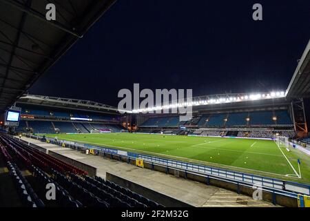 Blackburn, Großbritannien. März 2021, 12th. Ein allgemeiner Blick auf Ewood Park, die Heimat von Blackburn Rovers in Blackburn, Großbritannien am 3/12/2021. (Foto von Simon Whitehead/News Images/Sipa USA) Quelle: SIPA USA/Alamy Live News Stockfoto