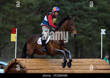 ANDREW HEFFERNAN SUR MILLTHYME COROLLA während des Concours complet Cico 3 Kreuz in Fontainebleau in Frankreich, 22. März 2014. Foto Christophe Bricot / DPPI Stockfoto