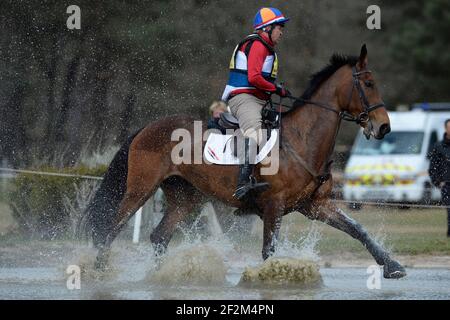 ANDREW HEFFERNAN SUR MILLTHYME COROLLA während des Concours complet Cico 3 Kreuz in Fontainebleau in Frankreich, 22. März 2014. Foto Christophe Bricot / DPPI Stockfoto