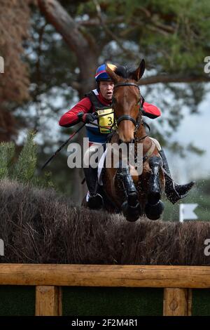 ANDREW HEFFERNAN SUR MILLTHYME COROLLA während des Concours complet Cico 3 Kreuz in Fontainebleau in Frankreich, 22. März 2014. Foto Christophe Bricot / DPPI Stockfoto