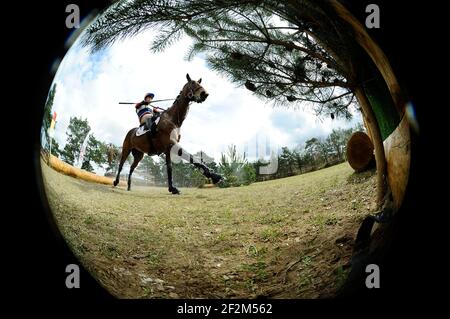 ANDREW HEFFERNAN SUR MILLTHYME COROLLA während des Concours complet Cico 3 Kreuz in Fontainebleau in Frankreich, 22. März 2014. Foto Christophe Bricot / DPPI Stockfoto