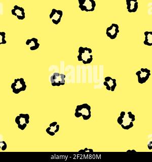 Illustration des nahtlosen Leopardenmusters. Tierdruck Stockfoto