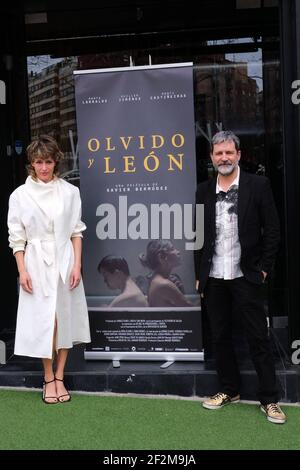 Madrid, Spanien. März 2021, 12th. Marta Larralde y Guillem Jiménez presentación de la película OLVIDO Y LE'n en Madrid Credit: CORDON PRESS/Alamy Live News Stockfoto