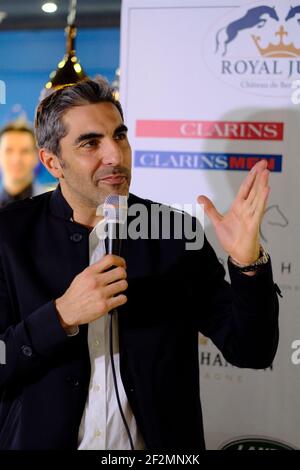 Ary Abittan - Pressekonferenz zum Royal Jump (Chateau de Bertichères) in Mauboussin Firma Champs Elysées, am 10. April 2018, in Paris, Frankreich - Foto Christophe Bricot / DPPI Stockfoto