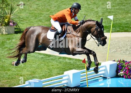 Harrie SMOLDERS (NED) im Don VHP Z beim Longines FEI Nations Cup de France, Wettbewerb des Internationalen Springturnierens von La Baule 2018 (Jumping International de la Baule), am 20. Mai 2018 in La Baule, Frankreich - Foto Christophe Bricot / DPPI Stockfoto