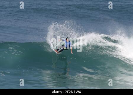 Jeremy Flores aus Frankreich tritt während der 1st Runde der World Surfing League 2017 Quicksilver Pro France vom 7. Bis 18. Oktober 2017 in Hossegor, Frankreich an - Foto Manuel Blondau / AOP Press / DPPI Stockfoto