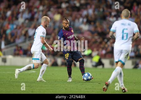 Arturo Vidal des FC Barcelona während der UEFA Champions League, Gruppe B Fußballspiel zwischen FC Barcelona und PSV Eindhoven am 18. September 2018 im Camp Nou Stadion in Barcelona, Spanien - Foto Manuel Blondau / AOP Press / DPPI Stockfoto