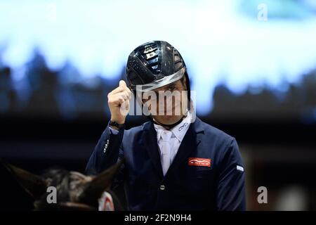 Julien EPAILLARD (FRA) beim Land Rover Grand Prix beim International Show Jumping in Bordeaux, FEI Jumping and Driving World Cup am 9. Februar 2020 im Parc des Expositions in Bordeaux-Lac, Frankreich - Foto © CEB / Christophe Bricot / DPPI Stockfoto