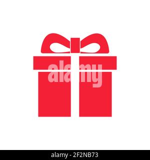 Abbildung des Geschenkkartons Symbol o Hintergrund. Weihnachten Geschenk Symbol Illustration Vektor-Symbol. Geschenkschachtel Symbol. Paket in Geschenkverpackung, Vektor Stock Vektor